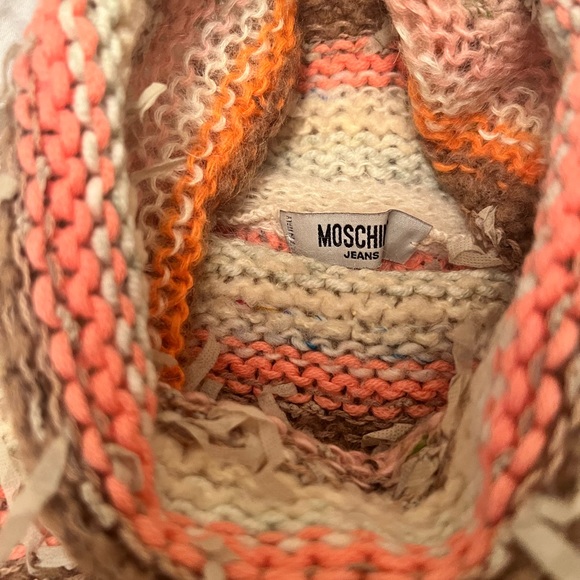 RARE Moschino Hand-Knit Turtleneck Sweater XS MINT condition! - Picture 2 of 6